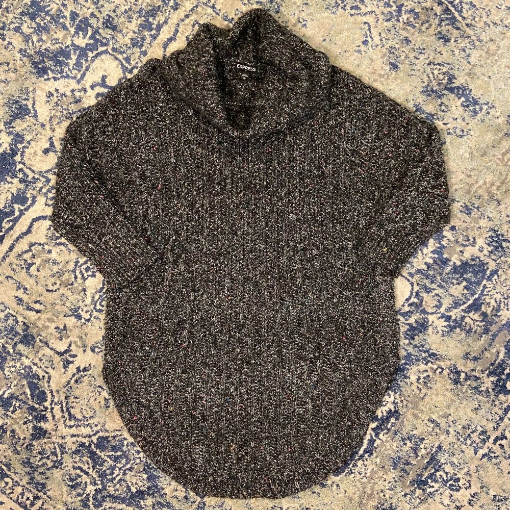 Express Black Cowl neck Knit Sweater